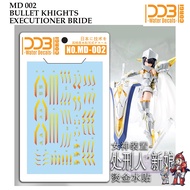 WATER DECAL [DDB] MD002 BULLET KHIGHTS EXECUTIONER BRIDE GUNDAM SLIDE [GOLD CHROME] MD 002
