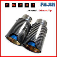 FHJIK ปลายท่อไอเสียท่อไอเสียคาร์บอนไฟเบอร์จริง1ชิ้นสำหรับ BMW M ท่อไอเสีย Performance ท่อไอเสีย M2 F