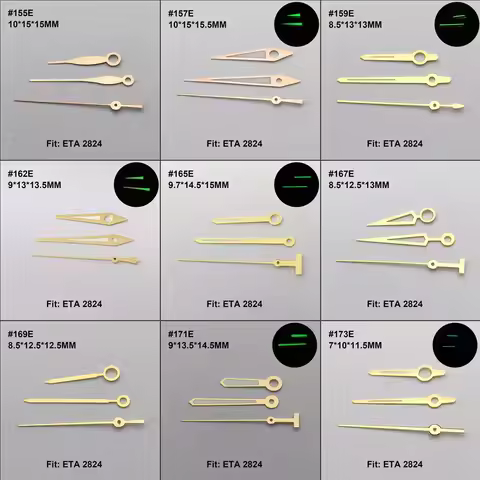 Watch Hands Luminous fit ETA 2824 2836 PT5000 Movement Luxury Brand Mechanical Wrist Watch Accessori