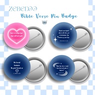 Inspirational Bible Verse Button Pin | Christian Pin Badge / Button Pin