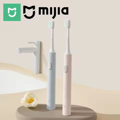 MIJIA T200/T200C Sonic Electric Toothbrush,USB‑C 25 Day Battery,IPX7 Waterproof,2 Mode,2 Brush Heads