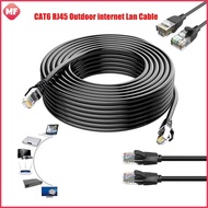 Chat6 Black Ethernet Cable 3M/5M/10M/20M/30M/40M/50M High-Speed Cat6 LAN Wire Durable & Flexible Cat