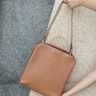 上班族 素皮革包 Macy 單肩/上肩袋/手挽袋/文件/平板 駱駝啡