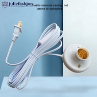 JULIEFASHION E27 Lamp Holder with Cable Bulb Cord 4.6 Meter US-Plug DIY Bulb Extension Cord Pendant 