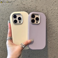 For OPPO Reno 9 Pro 8 8T 7Z 5G 8Z 7 SE Lite Phone Case ins Cute Oval Round Plating Candy Solid Color Matte Frosted Plain Simple Boys Girls Soft Silicone Casing Cases Case Cover