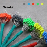 TOPABCS 200pcs Rubber Bean, Line Tackle Accessories Float Fishing Bobber Stopper,  Soft 6size high c