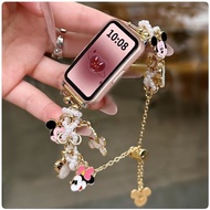 Pearl Braided Rope Watch Strap For Samsung Galaxy Fit 3 Strap Replacement Galaxy Fit 3 Strap Watchba
