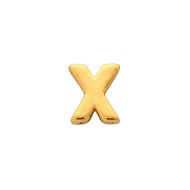 TAKA Jewellery 999 Pure Gold Alphabet Charm with Nylon Bracelet