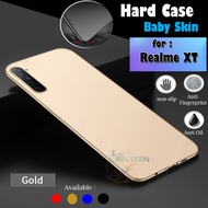 QCF Case Realme XT Hard Slim Mate Anti Fingerprint Hybrid Strong Case Baby Skin Realme 5 Case Realme