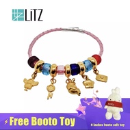 LITZ 999 (24K)Gold Booto Bracelet 啵兔手串大合集 BT13-FB6 <6.57g+/->
