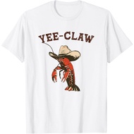 Tops Casual Streetwear  Yee Claw! Funny Crawfish Cajun Seafood Festival T-Shirt