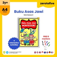 Buku Asas Jawi Prasekolah Montessori Huruf Hijaiyah Bahasa Melayu Pantas Membaca Poster Jawi Budak K