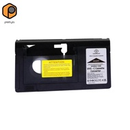 [prettyia] VHS to 12mm Cassette Adapter, Tape Adapter, Heavy Duty Black Professional 12mm Tape Conve