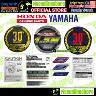 EX5 DREAM STICKER 1.5M 30TH CHAIN CASE STICKER BAR CODE BATTERY CODE ARM ENGINE OIL Yamaha Fi 3D Blu