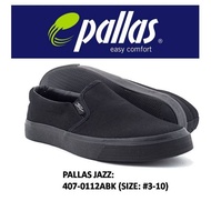 Kasut Sekolah Slip On Pallas Jazz 0112bk💯 original