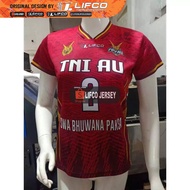 READY STOCK JERSEY VOLLEY BALL ORIGINAL LIFCO LIVOLI TNI AU RED SERIES