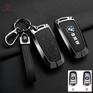 Zinc Alloy Leather Car Key Case Cover For Bmw F10 F20 F30 F34 F11 F15 F16 1 3 5 7 Series X1 X3 X5 X6