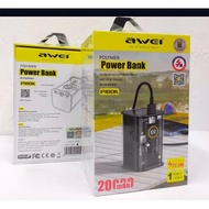 AWEI POLYMER MINI POWER BANK 20000mAh FAST CHARGING  PD(20W)+(22.5W MODEL:-P180K