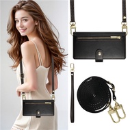 เคสโทรศัพท์มือถือแบบสะพายข้างพร้อมซิปสำหรับ Xiaomi Redmi Note 14 Flip Cover 12R 13C หนัง กระเป๋าใส่เ