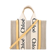 Chloe Woody tote bag 新款帆布兩用托特包（小號/蜂蜜金）_廠商直送