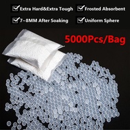 [Ready Stock]7-8mm water-absorbing ball Gel blaster crystal hardened&Frosted gel 5000pcs