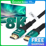 สาย HDMI 8K 2.1v ความละเอยดสงพเศษ 7 เมตร รองรบ eARC HDR VRR ALLM สำหรบเชอมตอคอมพวเตอร จอภาพค