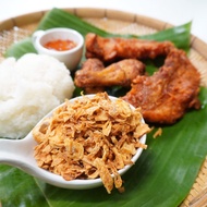 หอมเจียว 500กรัม สูตรไก่ทอดหาดใหญ่  กรอบนานทานกับข้าวเหนียว ไก่ เนื้อ หมูฝอย หมูทอด หมูแดดเดียว เนื้