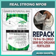 (REPACK) Agrishop Real Strong MPOB F4 9-6-18+2MgO Semi Bio Organik Fertilizer 1KG 2KG 5KG Baja Kelap