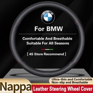 Nappa Premium Leather Car Steering Wheel Cover For BMW 1 2 3 4 5 6 7 8 Series G20 G30 E60 F25 G01 F3