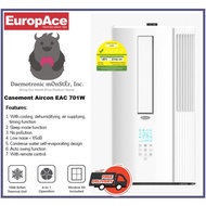 EuropAce EAC 701W 7000BTU Casement Aircon FREE Installation on Sliding Window