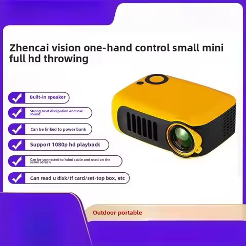 A2000 Mini Portable LED Outdoor Micro High Definition 1080P Mobile Projector Projector