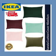 IKEA Sanela Cushion Cover 40x65cm Light Pink Olive Green Light Dark Red