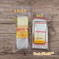 Plastic Clips, Ziplock Plastic, Medicine Plastic, Zipper Plastic KLIP Brand Plastic Size 2.5x3.5, 5x