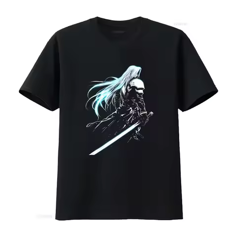 NWT Neon Sephiroth Fictional Character Amazing Cool Art T Shirt vintage Washed designer clothes Vers