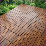 [chiwanji4x] Wood Interlocking Deck Tiles 12x12 Inch Modern Outdoor Elegant Floor Tiles for Balcony 