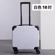 日本熱銷 - 拉桿萬向輪小行李箱 18吋 (白色升級護角款)