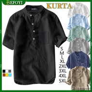 Men's Shirts T-shirts for men Short Sleeved Raya Plain Tops Men's Collared Shirts Oversized 5XL SJ44