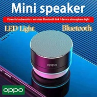 ♥Original Product+FREE Shipping+COD♥OPPO A10 Wireless Bluetooth Speaker Small Steel Cannon Subwoofer Portable Mini Gift Card Bluetooth Speaker Color Outdoors Speakers