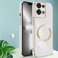 For OPPO Reno 8 8Z 8T 7 7Z Lite Reno8 Reno7 Z T Pro OPPOReno7 SE 4G 5G magnetic Case, Candy Colored 
