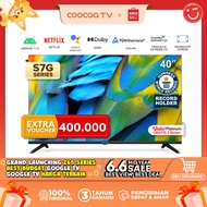 COOCAA 40 inch Smart TV - Android 11 - Netflix/Youtube - Google Assistant - Dolby Audio - Mirroring - Flicker Free - Boundless - HDR 10 - WIFI - HDMI/USB/LAN(COOCAA 40S7G)