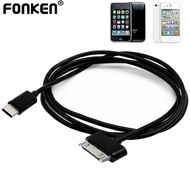 Fonken Type C To 30pin Charging Cable i-Pod i-Phone 3G/3GS i-Phone 4/4S i-Pad 1/2/3 USB Charger Cabl