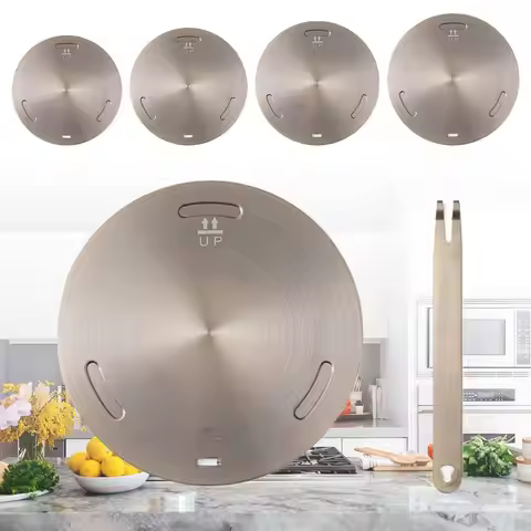 Kitchen Induction Cooker Heat Conduction PlateStainless Steel Heat Diffuser Ring PlateInduction Cook