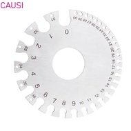 CAUSI Round Wire Gauge, Stainless Steel Round Dual Sided Design Thickness Gauge, Metric and Imperial