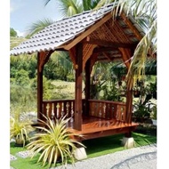Gazebo Kayu 5x5 , 4x7, 5x7, 6x6, 7x7 Pasang Siap