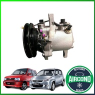 【Hot Stock】 👍 HIGH QUALITY👍 Perodua Kancil, Kelisa, Kenari, Myvi 1.0 DENSO SYSTEM Aircond Compressor RECOND ❄️REBUILD❄