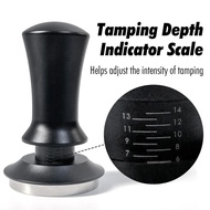 3-in-1 Spring Loaded Coffee Tamper 58/54/51mm, Constant Pressure Leveling Tool with Ripple Base for 