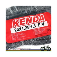 [Speed Park] KENDA 20x1.25/1.5 F/V Inner Tube French Nozzle|Small Discount 406 Tube|Two Made In Taiw