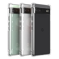 Clear Silicone For Google Pixel 8 8A 7A 6A 5A 4A Pixel 7 Pro Pixel 9 6 Pixel 6 Pro Case Shockproof Thick Soft Cover