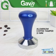 Coffee Tamper 51mm Coffee Tamper 51 mm Boxr Delonghi Coffee Press - Blue