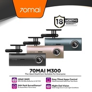 RideForce 70mai M300/M310 Car Recorder Dash Cam App Control FHD+ 1296p Support Parking Surveillance